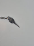 Bronze Raven Skull Necklace