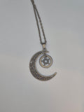 Random Bronze Moon Necklace with Charm