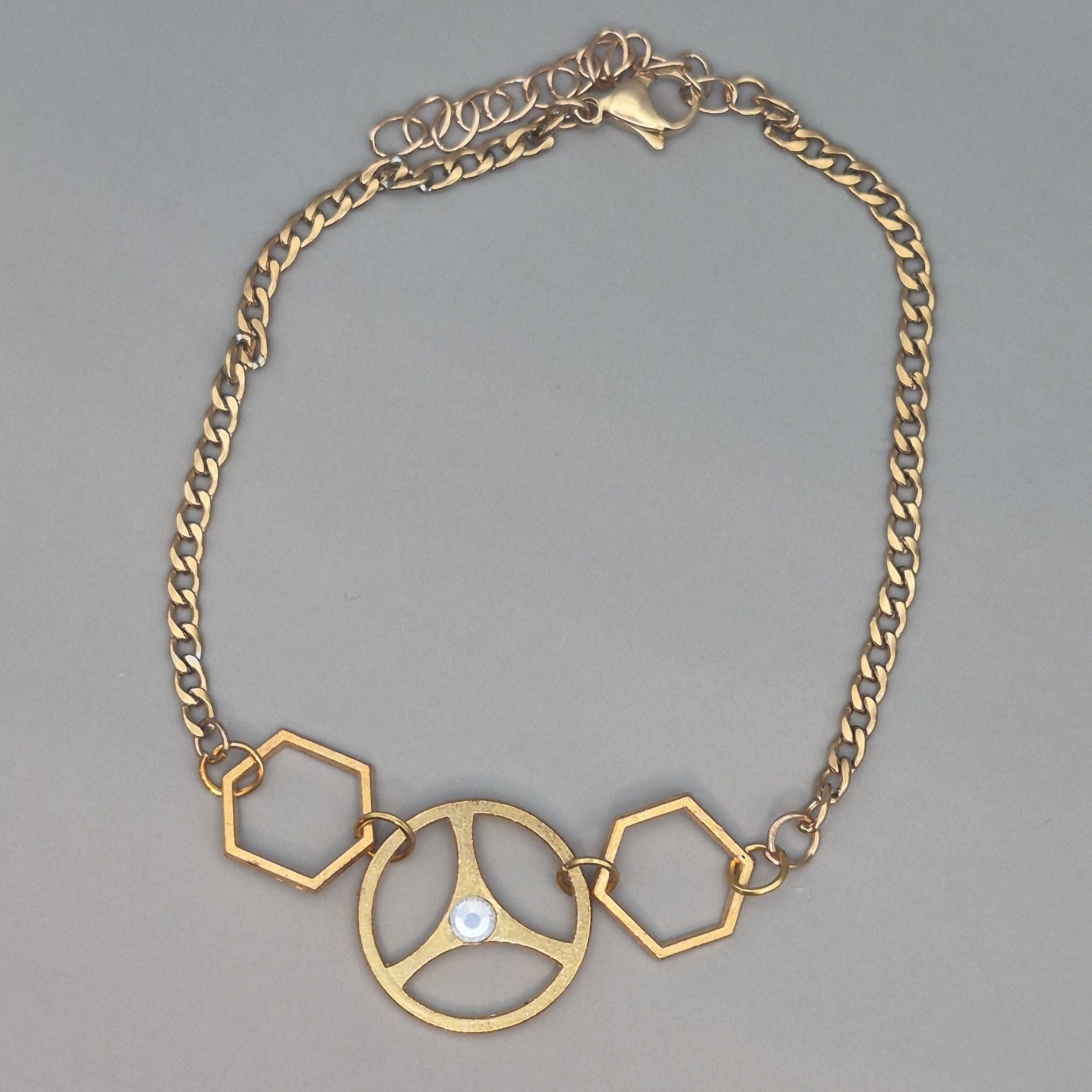 Gold Cog Bracelet